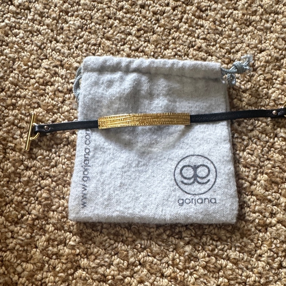 Gorjana Gold and Black Bracelet